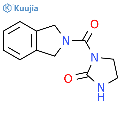 1-(2,3-dihydro-1H-isoindole-2-carbonyl)imidazolidin-2-one structure