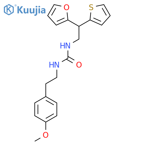 3-[2-(Furan-2-yl)-2-(thiophen-2-yl)ethyl]-1-[2-(4-methoxyphenyl)ethyl]urea structure