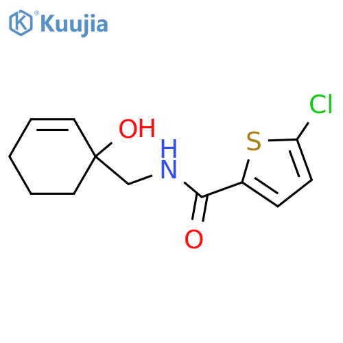 5-chloro-N-[(1-hydroxycyclohex-2-en-1-yl)methyl]thiophene-2-carboxamide structure