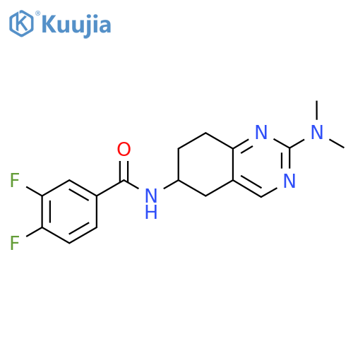 N-[2-(dimethylamino)-5,6,7,8-tetrahydroquinazolin-6-yl]-3,4-difluorobenzamide structure