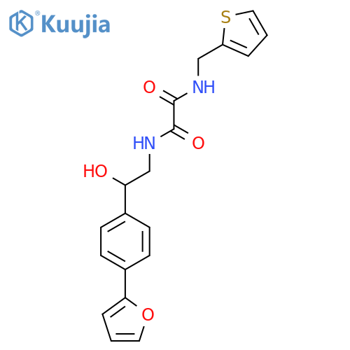 N'-{2-4-(furan-2-yl)phenyl-2-hydroxyethyl}-N-(thiophen-2-yl)methylethanediamide structure