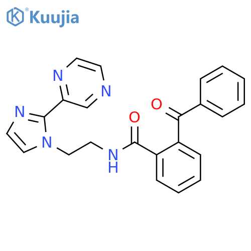 2-benzoyl-N-{2-2-(pyrazin-2-yl)-1H-imidazol-1-ylethyl}benzamide structure
