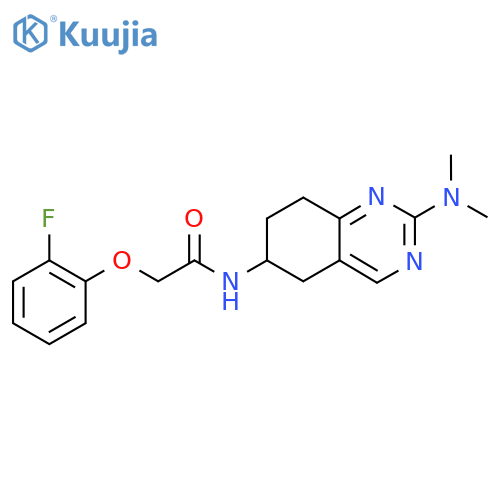 N-[2-(dimethylamino)-5,6,7,8-tetrahydroquinazolin-6-yl]-2-(2-fluorophenoxy)acetamide structure