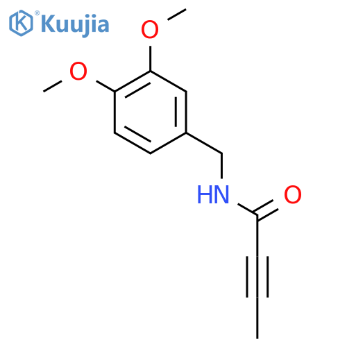 N-(3,4-dimethoxyphenyl)methylbut-2-ynamide structure