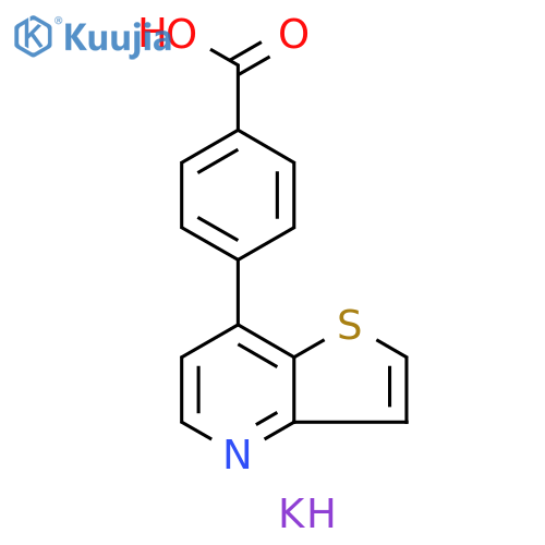 potassium 4-{thieno3,2-bpyridin-7-yl}benzoate structure