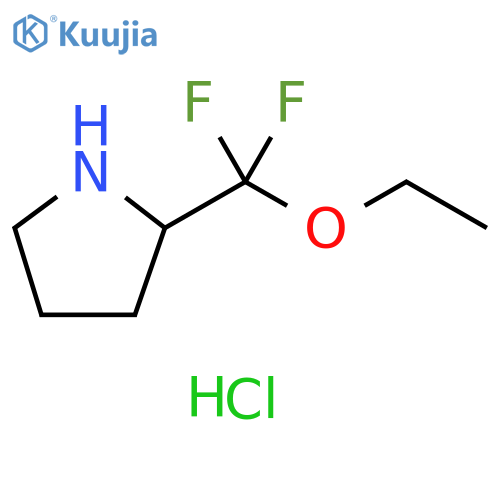 2-(ethoxydifluoromethyl)pyrrolidine hydrochloride structure