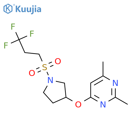2,4-dimethyl-6-{1-(3,3,3-trifluoropropanesulfonyl)pyrrolidin-3-yloxy}pyrimidine structure