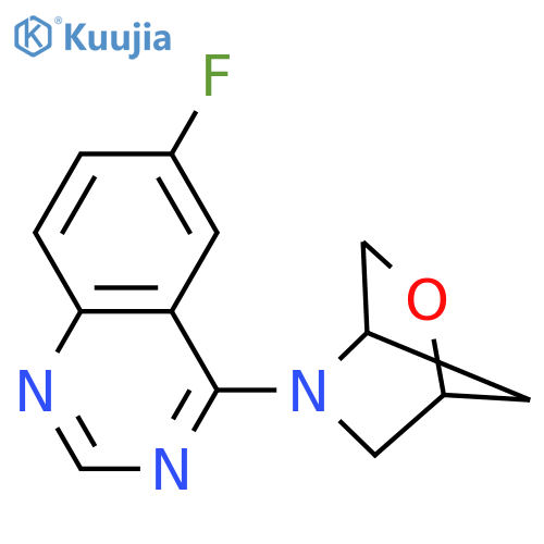 6-Fluoro-4-{2-oxa-5-azabicyclo[2.2.1]heptan-5-yl}quinazoline structure