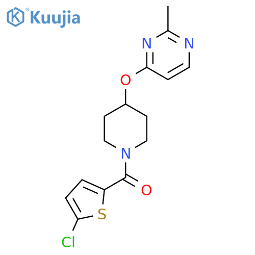4-{1-(5-chlorothiophene-2-carbonyl)piperidin-4-yloxy}-2-methylpyrimidine structure