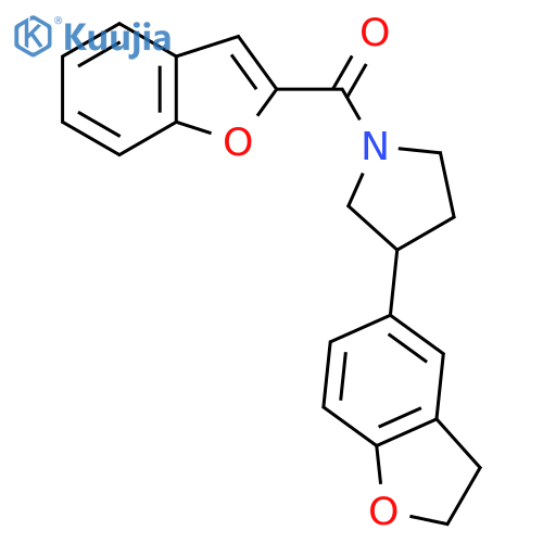 1-(1-benzofuran-2-carbonyl)-3-(2,3-dihydro-1-benzofuran-5-yl)pyrrolidine structure