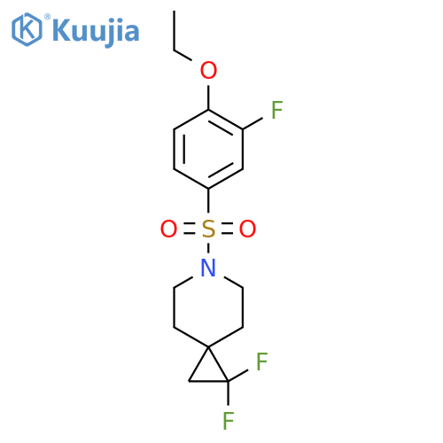 6-(4-Ethoxy-3-fluorobenzenesulfonyl)-1,1-difluoro-6-azaspiro[2.5]octane structure