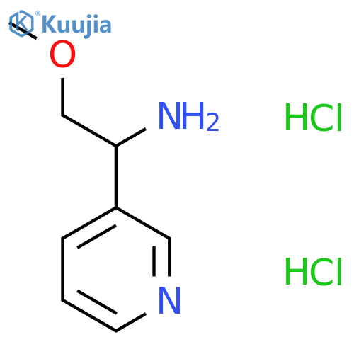 2-methoxy-1-(pyridin-3-yl)ethan-1-amine dihydrochloride structure