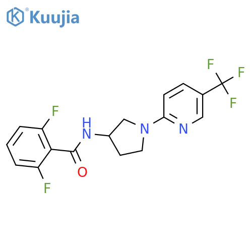 2,6-difluoro-N-{1-5-(trifluoromethyl)pyridin-2-ylpyrrolidin-3-yl}benzamide structure