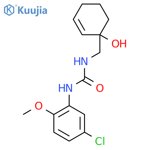 3-(5-Chloro-2-methoxyphenyl)-1-[(1-hydroxycyclohex-2-en-1-yl)methyl]urea structure
