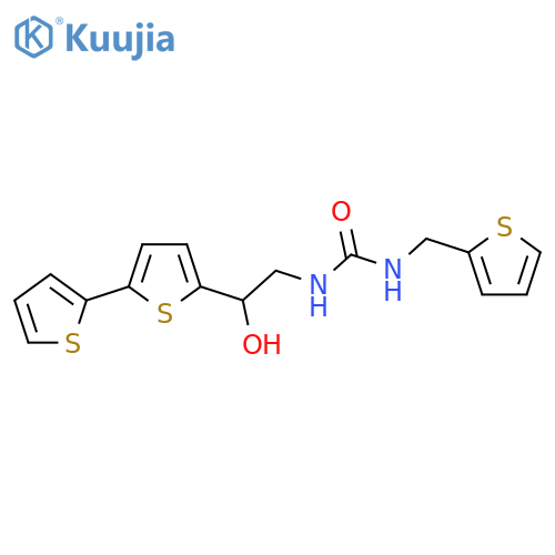 3-(2-{2,2'-bithiophene-5-yl}-2-hydroxyethyl)-1-(thiophen-2-yl)methylurea structure