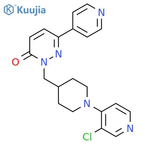 2-{[1-(3-Chloropyridin-4-yl)piperidin-4-yl]methyl}-6-(pyridin-4-yl)-2,3-dihydropyridazin-3-one structure