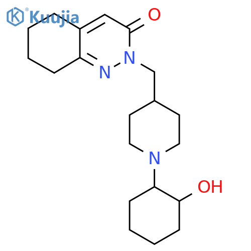2-{[1-(2-Hydroxycyclohexyl)piperidin-4-yl]methyl}-2,3,5,6,7,8-hexahydrocinnolin-3-one structure