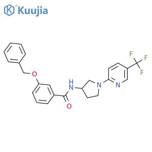 3-(benzyloxy)-N-{1-5-(trifluoromethyl)pyridin-2-ylpyrrolidin-3-yl}benzamide structure