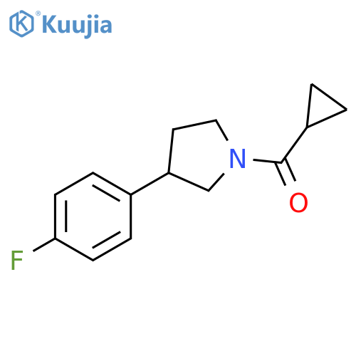 1-cyclopropanecarbonyl-3-(4-fluorophenyl)pyrrolidine structure