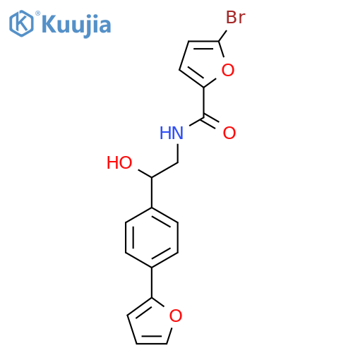 5-bromo-N-{2-4-(furan-2-yl)phenyl-2-hydroxyethyl}furan-2-carboxamide structure