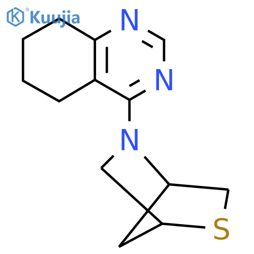 4-{2-Thia-5-azabicyclo[2.2.1]heptan-5-yl}-5,6,7,8-tetrahydroquinazoline structure