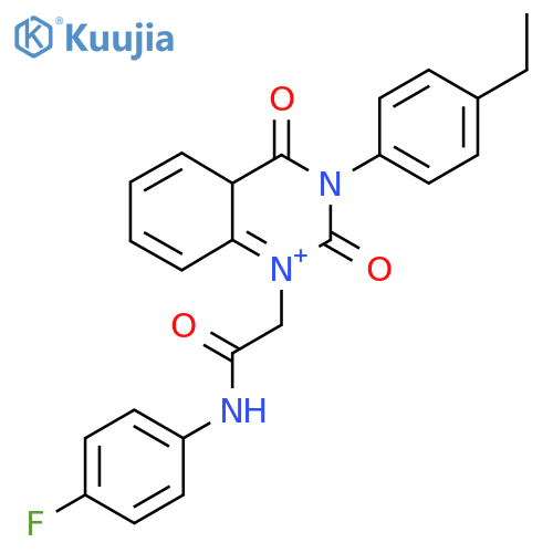 2-3-(4-ethylphenyl)-2,4-dioxo-1,2,3,4-tetrahydroquinazolin-1-yl-N-(4-fluorophenyl)acetamide structure