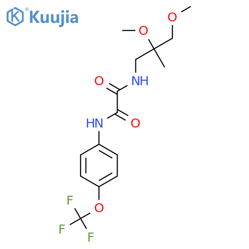 N-(2,3-dimethoxy-2-methylpropyl)-N'-4-(trifluoromethoxy)phenylethanediamide structure