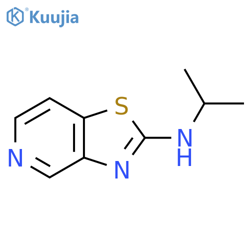 N-(propan-2-yl)-1,3thiazolo4,5-cpyridin-2-amine structure