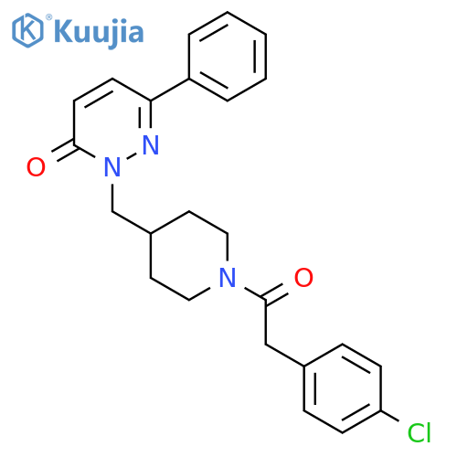 2-({1-2-(4-chlorophenyl)acetylpiperidin-4-yl}methyl)-6-phenyl-2,3-dihydropyridazin-3-one structure