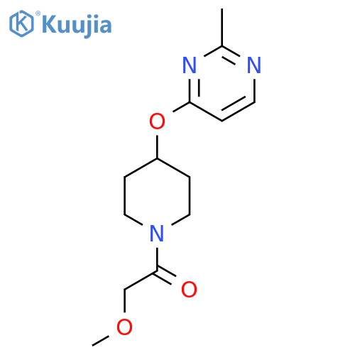 2-methoxy-1-{4-(2-methylpyrimidin-4-yl)oxypiperidin-1-yl}ethan-1-one structure