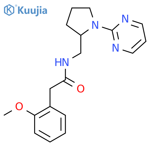 2-(2-methoxyphenyl)-N-{[1-(pyrimidin-2-yl)pyrrolidin-2-yl]methyl}acetamide structure