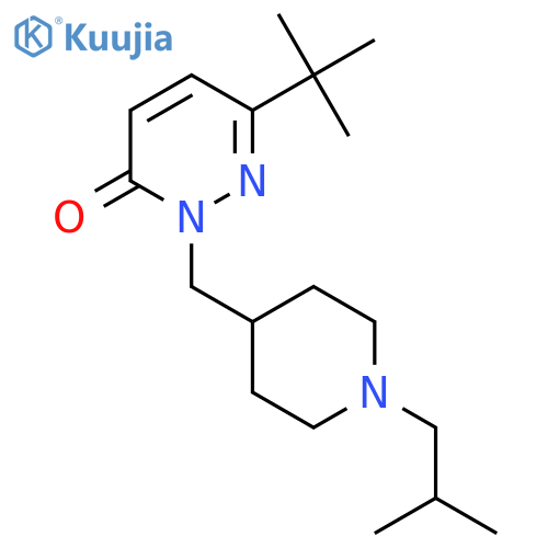 6-Tert-butyl-2-{[1-(2-methylpropyl)piperidin-4-yl]methyl}-2,3-dihydropyridazin-3-one structure