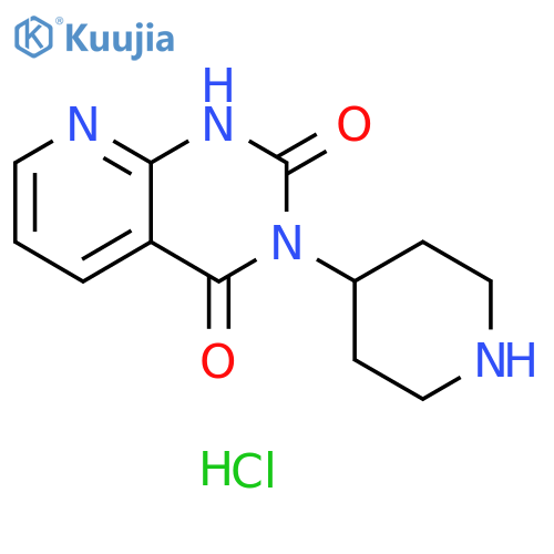 3-(piperidin-4-yl)-1H,2H,3H,4H-pyrido[2,3-d]pyrimidine-2,4-dione dihydrochloride structure
