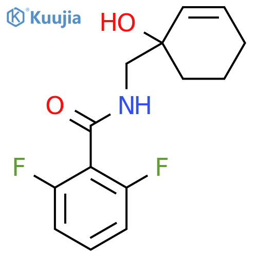 2,6-difluoro-N-[(1-hydroxycyclohex-2-en-1-yl)methyl]benzamide structure