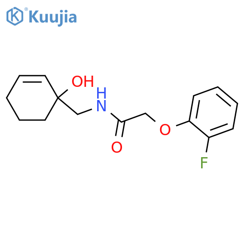 2-(2-fluorophenoxy)-N-[(1-hydroxycyclohex-2-en-1-yl)methyl]acetamide structure