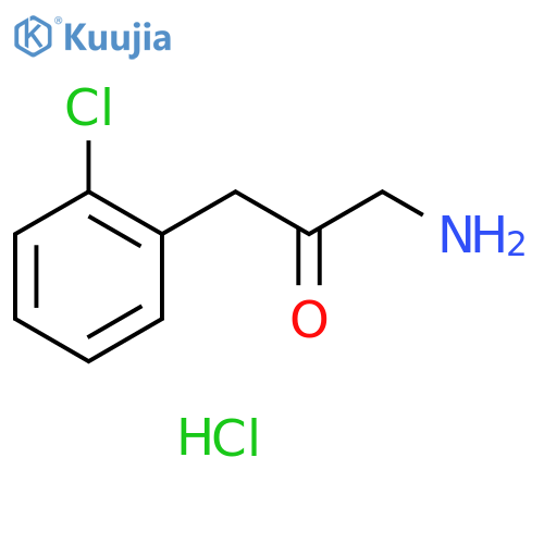 1-AMINO-3-(2-CHLOROPHENYL)PROPAN-2-ONE HYDROCHLORIDE structure