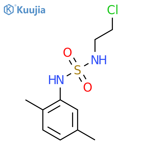 (2-chloroethyl)(2,5-dimethylphenyl)sulfamoylamine structure