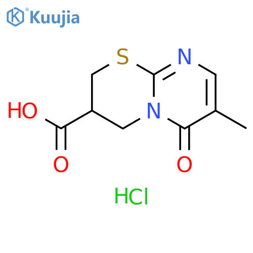 7-methyl-6-oxo-2H,3H,4H,6H-pyrimido[2,1-b][1,3]thiazine-3-carboxylic acid hydrochloride structure