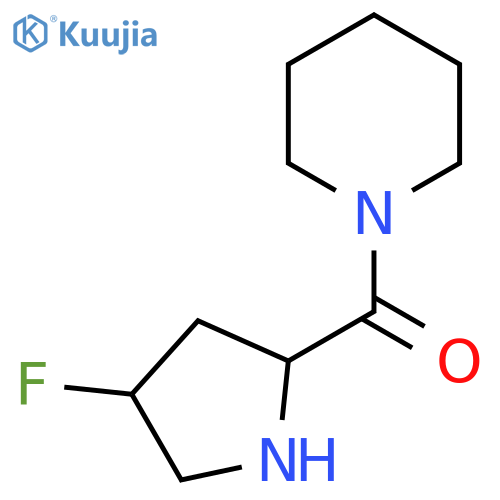 (4-Fluoropyrrolidin-2-yl)(piperidin-1-yl)methanone structure