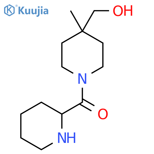 (4-(Hydroxymethyl)-4-methylpiperidin-1-yl)(piperidin-2-yl)methanone structure