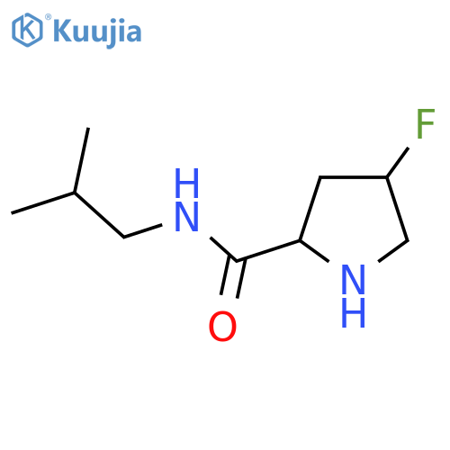 4-fluoro-N-isobutylpyrrolidine-2-carboxamide structure