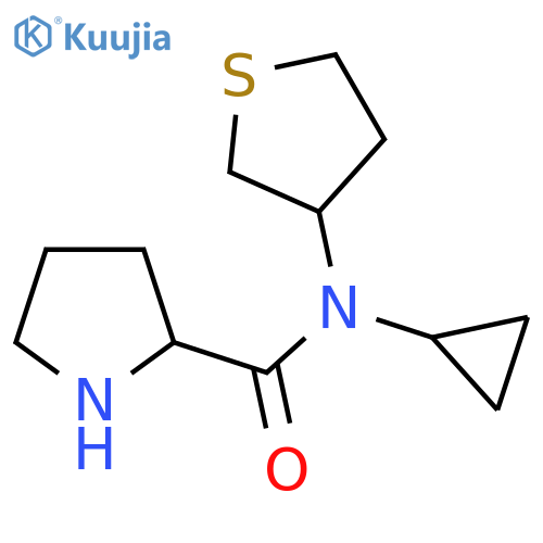 N-Cyclopropyl-N-(tetrahydrothiophen-3-yl)pyrrolidine-2-carboxamide structure