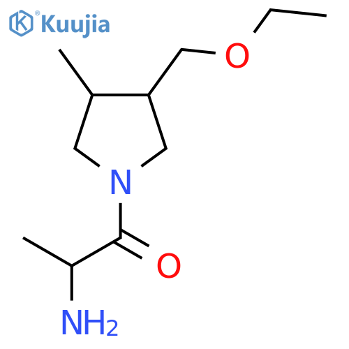 2-Amino-1-(3-(ethoxymethyl)-4-methylpyrrolidin-1-yl)propan-1-one structure