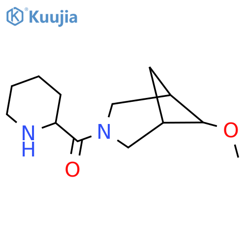 (6-Methoxy-3-azabicyclo[3.1.1]heptan-3-yl)(piperidin-2-yl)methanone structure