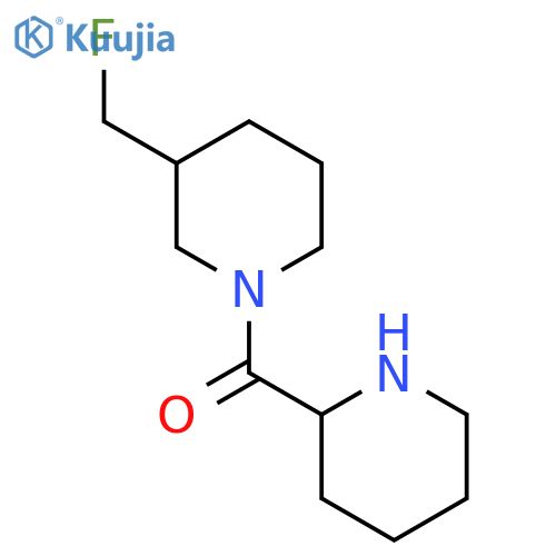 (3-(Fluoromethyl)piperidin-1-yl)(piperidin-2-yl)methanone structure