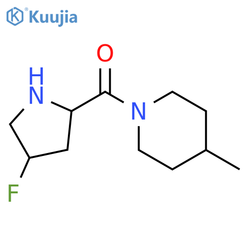 (4-fluoropyrrolidin-2-yl)(4-methylpiperidin-1-yl)methanone structure