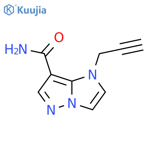 1-(Prop-2-yn-1-yl)-1H-imidazo[1,2-b]pyrazole-7-carboxamide structure