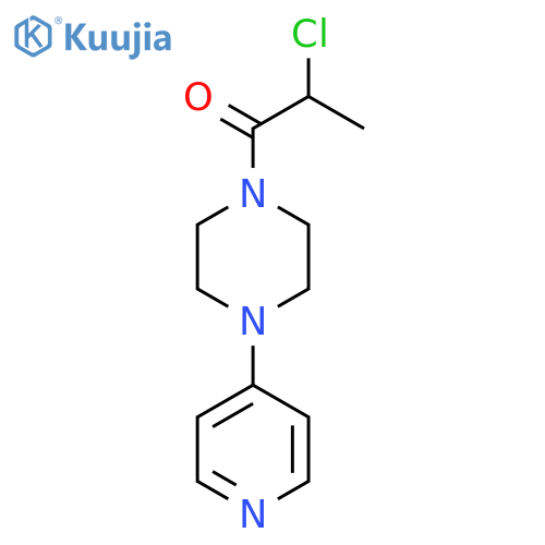 2-Chloro-1-(4-(pyridin-4-yl)piperazin-1-yl)propan-1-one structure