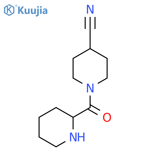 1-(Piperidine-2-carbonyl)piperidine-4-carbonitrile structure