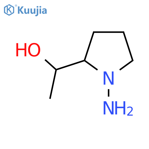1-(1-Aminopyrrolidin-2-yl)ethan-1-ol structure